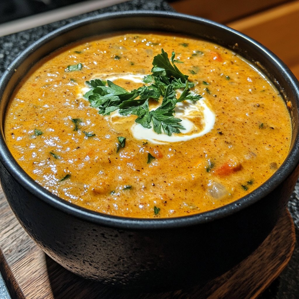 Kürbissuppe mit Kreuzkümmel