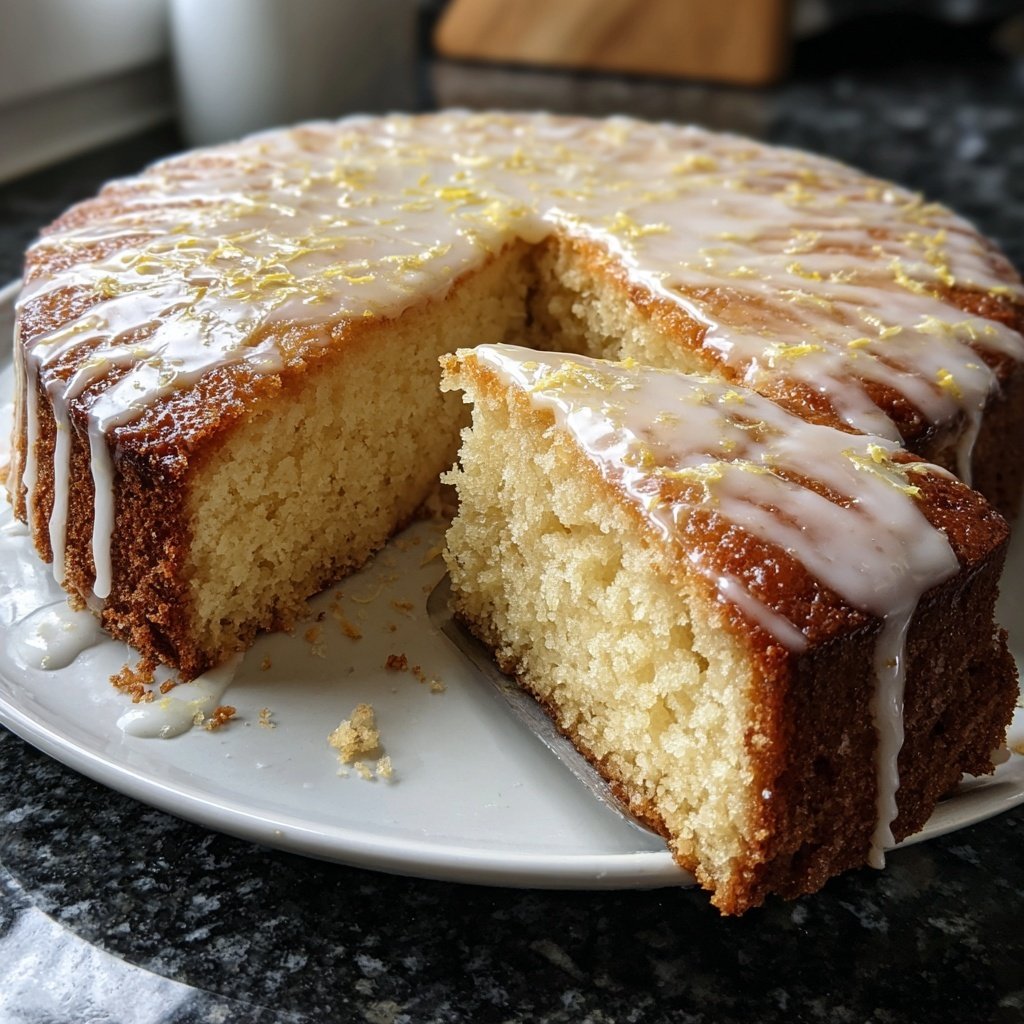 Käsekuchen mit Vanille und Zitrone