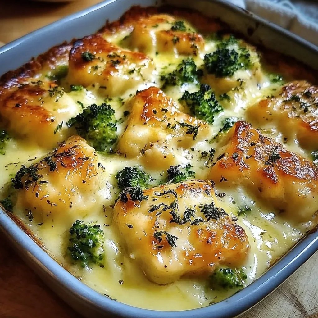 Brokkoli-Hähnchenfilets in cremiger Käsesauce