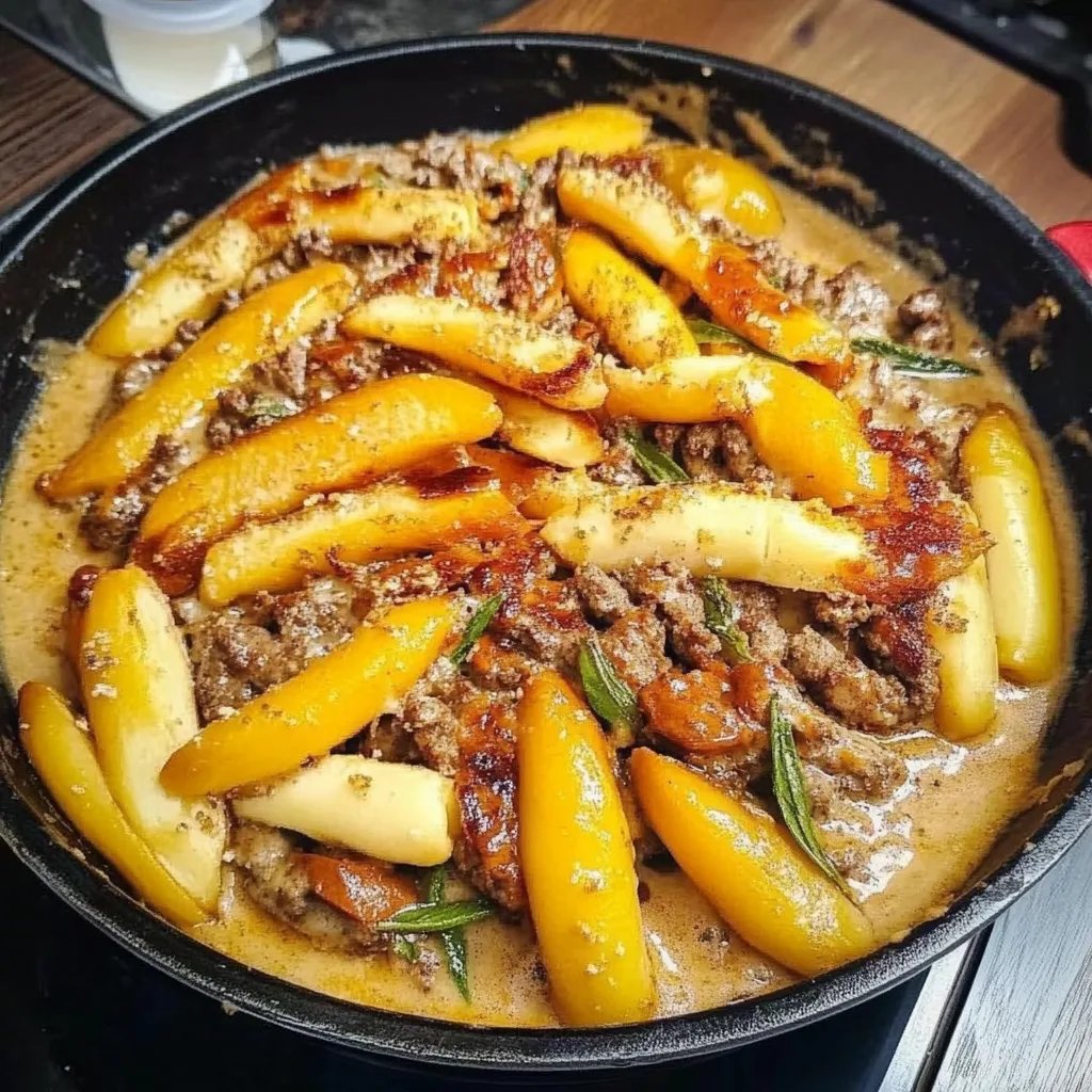 Schnelle Schupfnudel-Hack-Pfanne