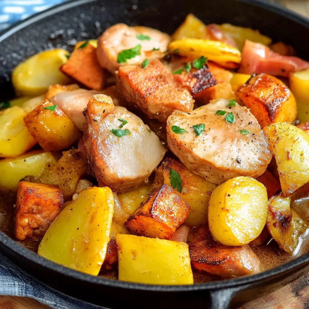 Butter Chicken mit Knoblauchsauce und knusprigen Pommes
