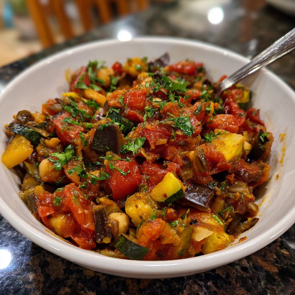 Ratatouille mit Kichererbsen