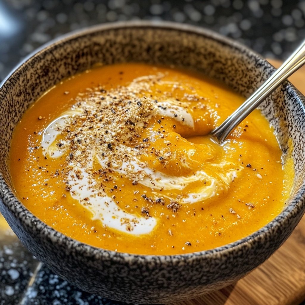 Kürbissuppe mit Ingwer