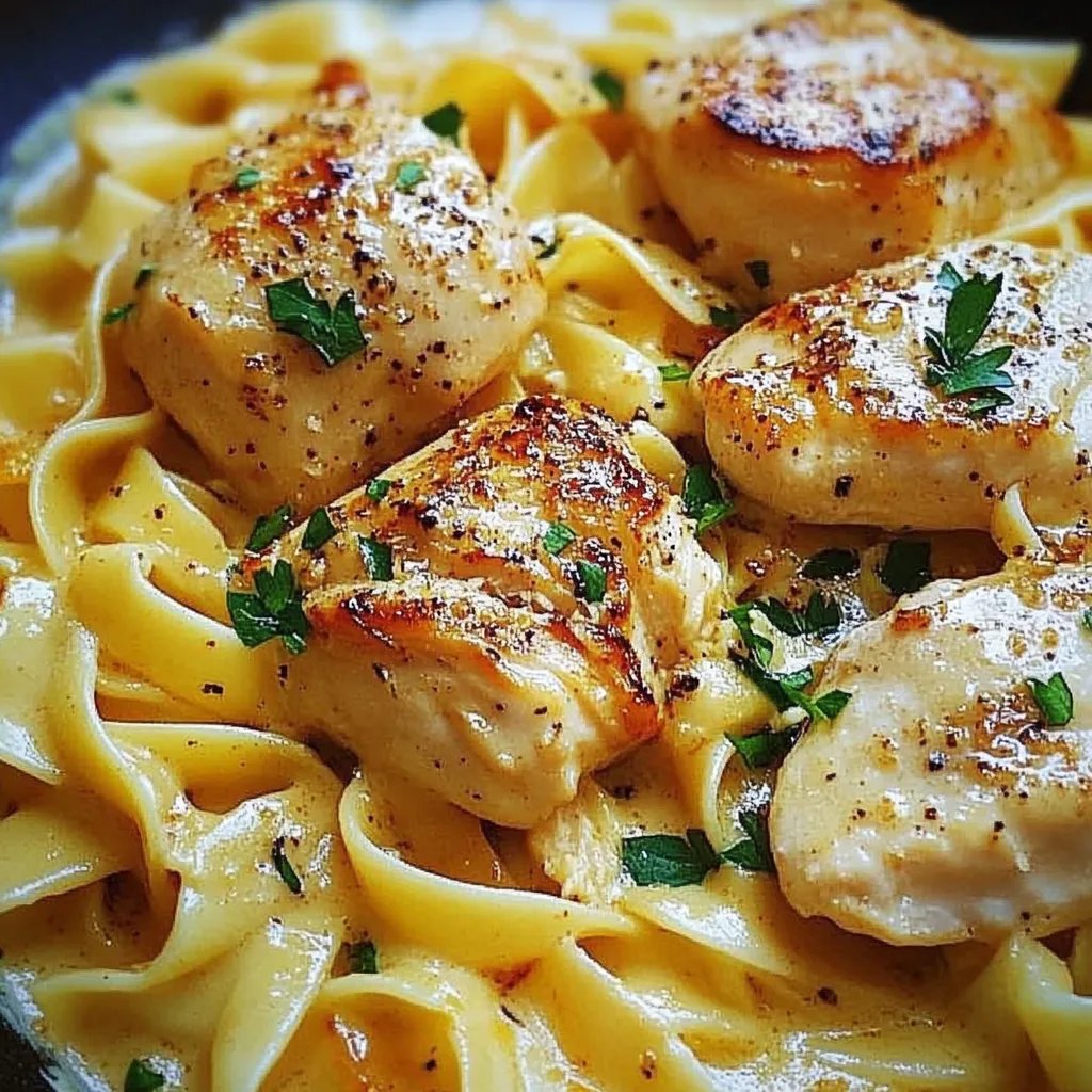 Schnelles One-Pan Chicken mit Butternudeln