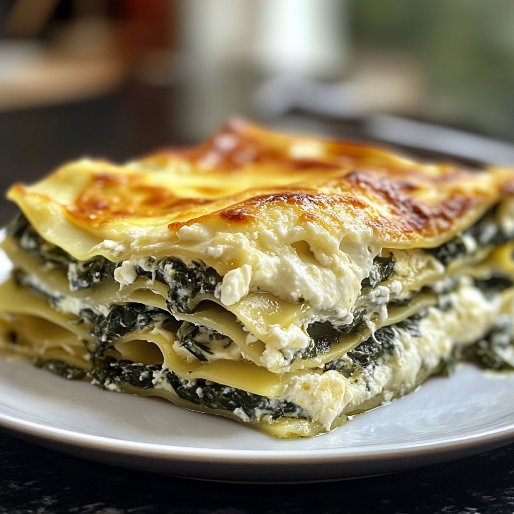Lasagne mit Spinat und Ricotta