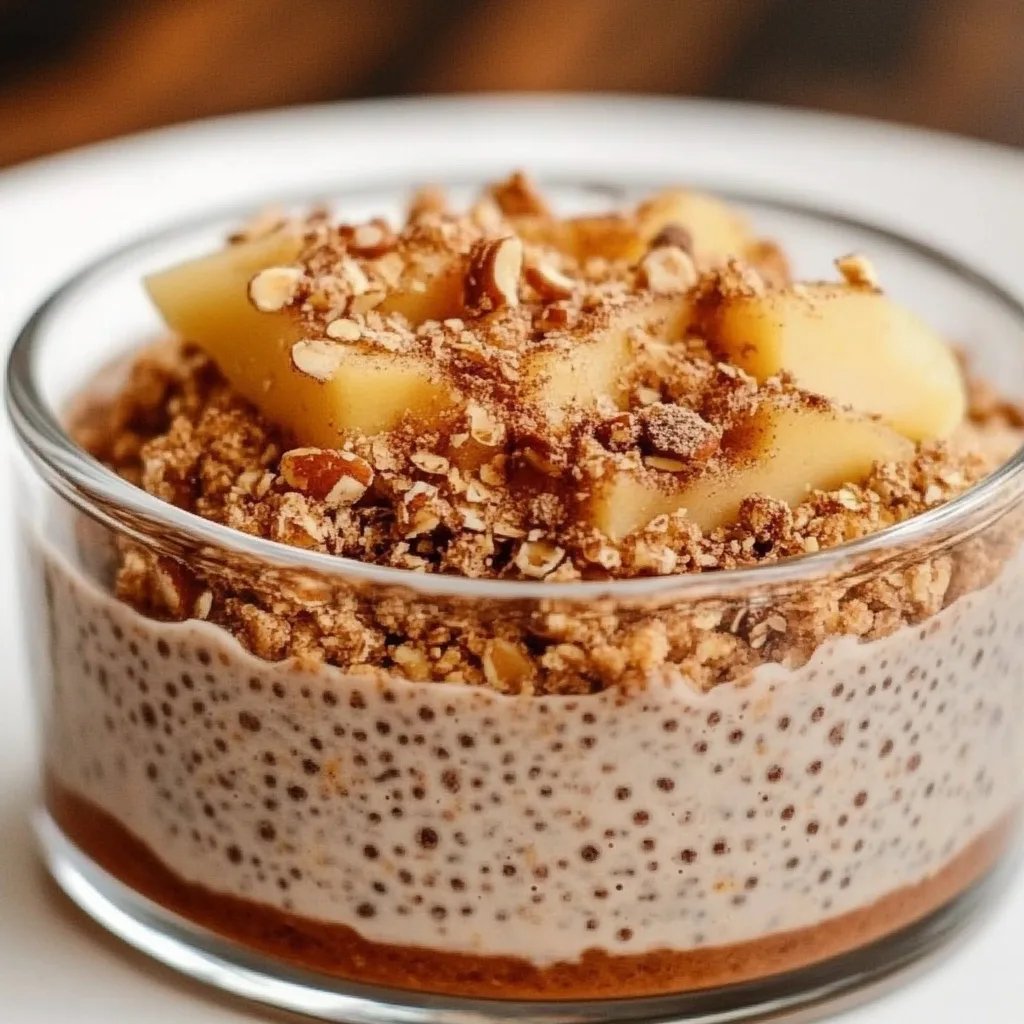 Apfel-Crumble-Chia-Pudding