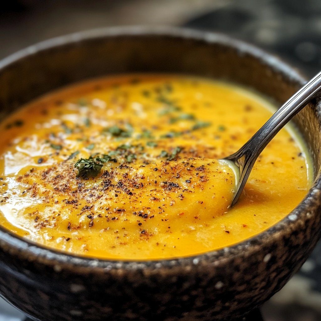 Kürbissuppe orientalisch gewürzt