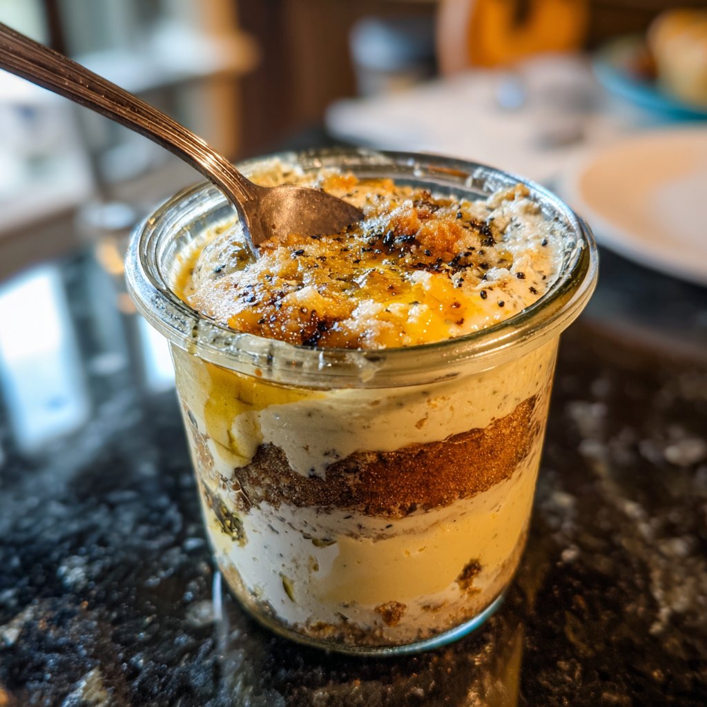 Frühstück zum Vorbereiten im Glas