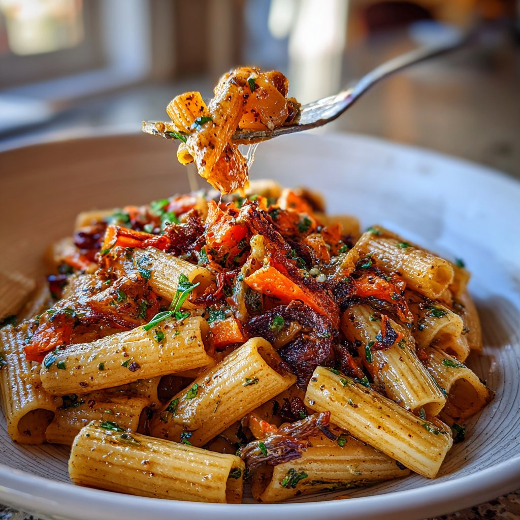 Rigatoni mit Ofengemüse